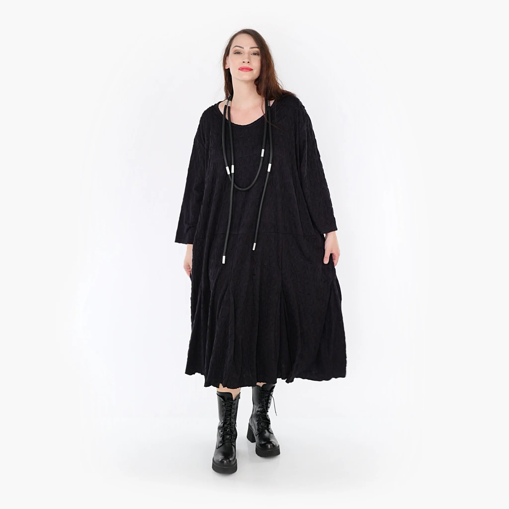  A-Form Kleid von AKH Fashion aus Viskose, 1341.06972, Schwarz, Schick, Modern, Bequem