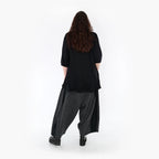  Haremshose von AKH Fashion aus Materialmix, 1346.06883, Schwarz-Dunkelgrau, Schick