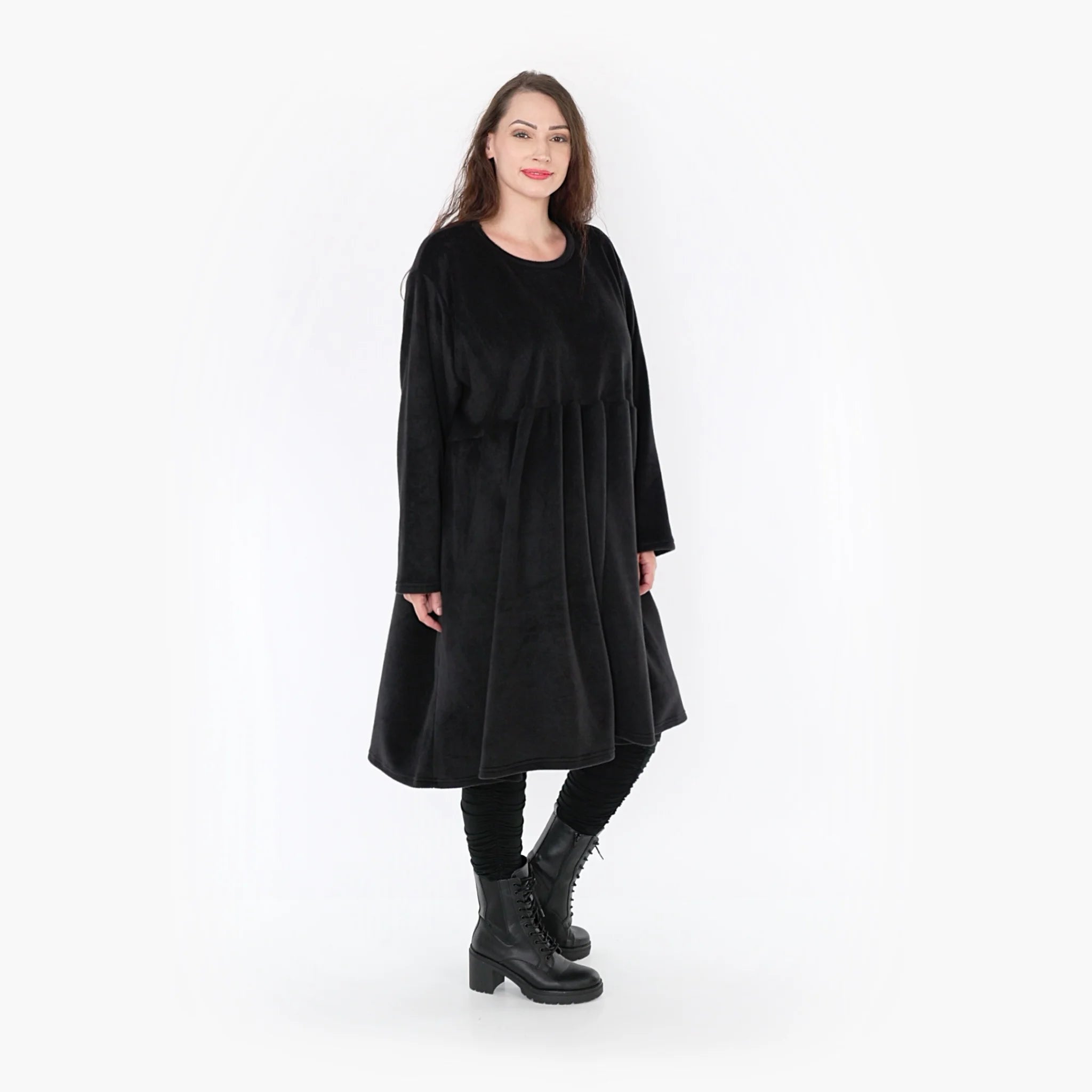  AKH Fashion Kleid in gerader Form, aus Polyester, 1348.06742, Schwarz, Schick, Modern