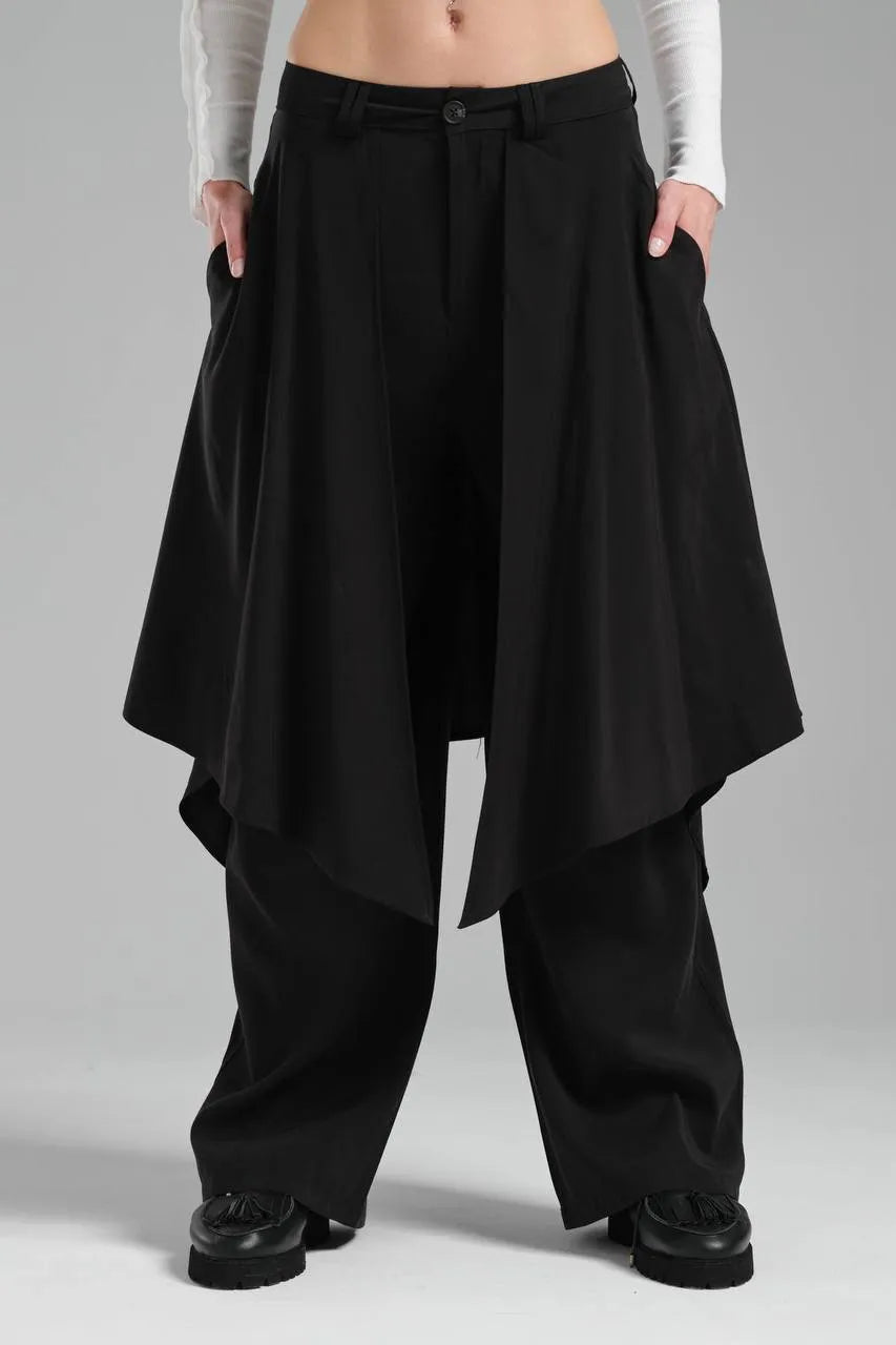  TW3 Hose in gerader Form, aus Polyamid, 1216, Schwarz, Schick, Modern, Ausgefallen