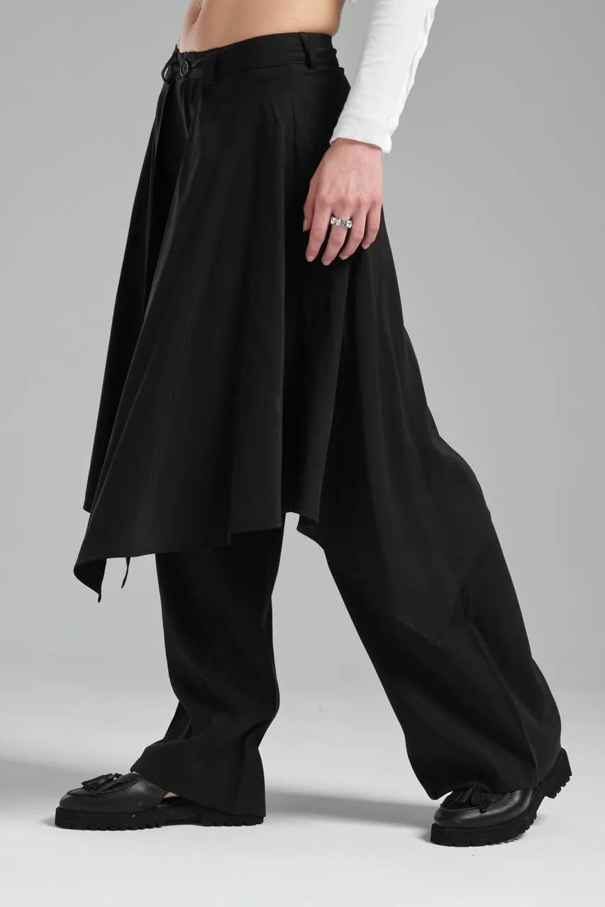  TW3 Hose in gerader Form, aus Polyamid, 1216, Schwarz, Schick, Modern, Ausgefallen
