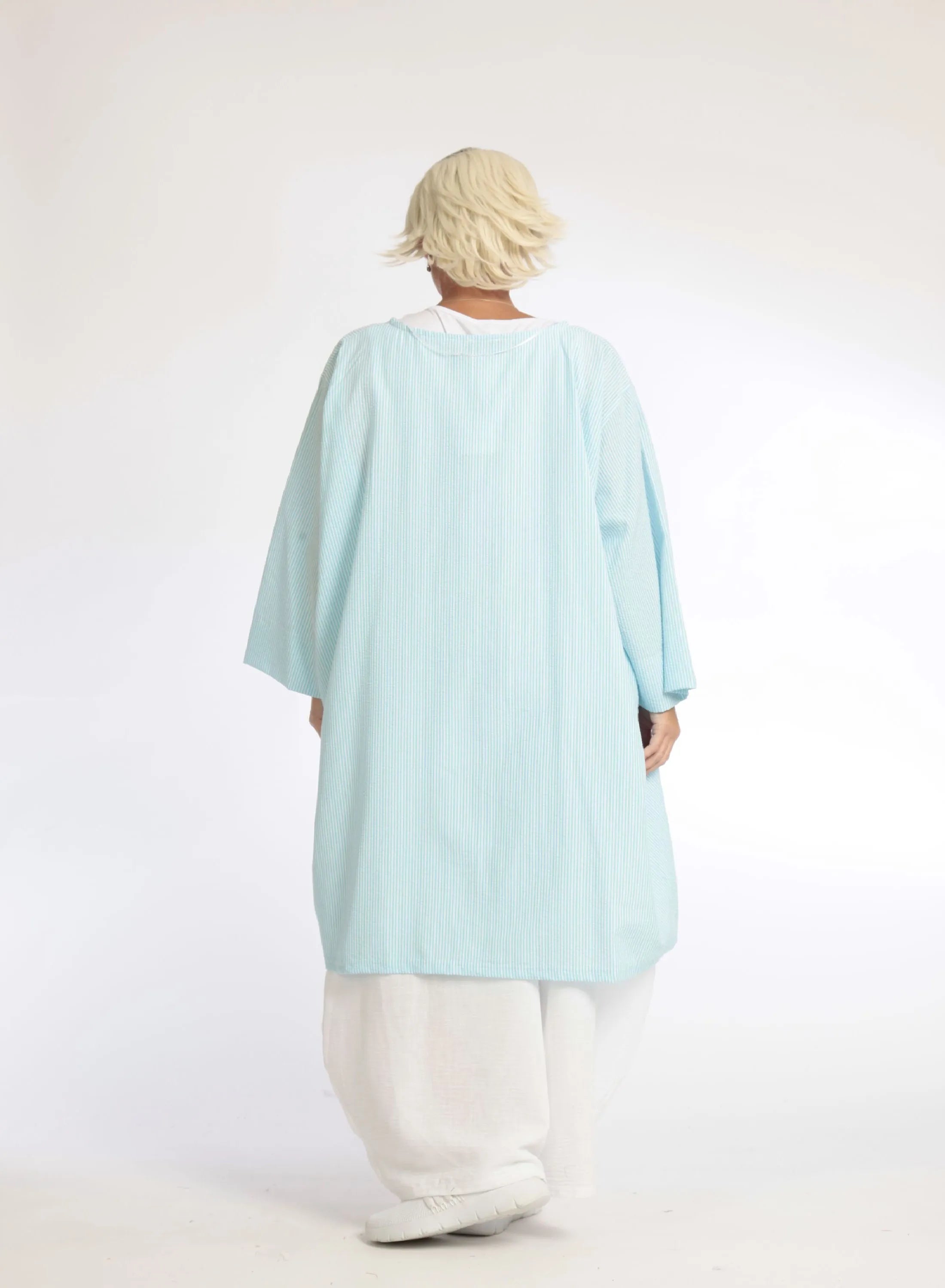 A-Form Bluse von AKH Fashion aus Baumwolle, 1058.06836, Hellblau, Schick, Modern, Bequem