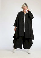 A-Form Jacke von AKH Fashion aus Materialmix, ausgefallene, zeitlose Lagenlook Mode