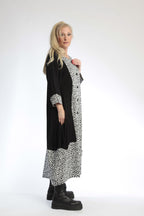  Ballonmantel von AKH Fashion aus Baumwolle, 0799.01927, Schwarz-Weiß, Punkte, Schick