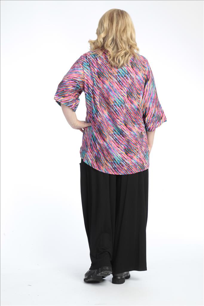  AKH Fashion Shirt in gerader Form, aus Baumwolle, 0768.01121, Multicolor, Streifen