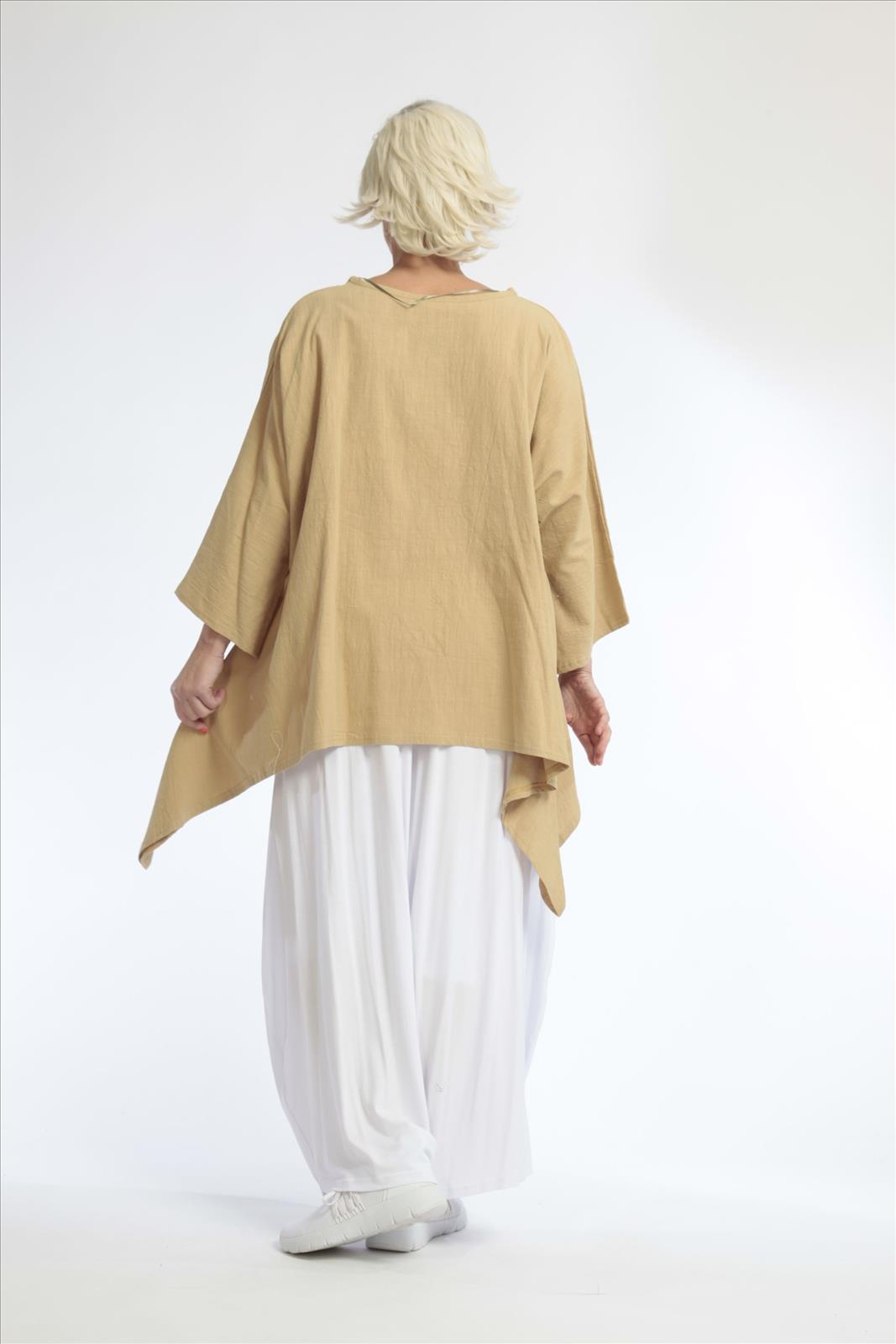  A-Form Bigshirt von AKH Fashion aus Baumwolle, 1033.06588, Beige, Schick, Modern, Bequem