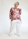  AKH Fashion Shirt in gerader Form, aus Polyester, 1077.06839, Rose-Pink, Blumen, Schick
