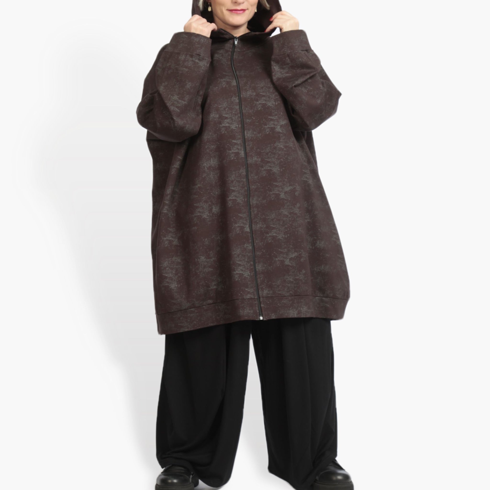  Ballonjacke von AKH Fashion aus Viskose, 0958.06819, Braun, Schick, Modern, Bequem