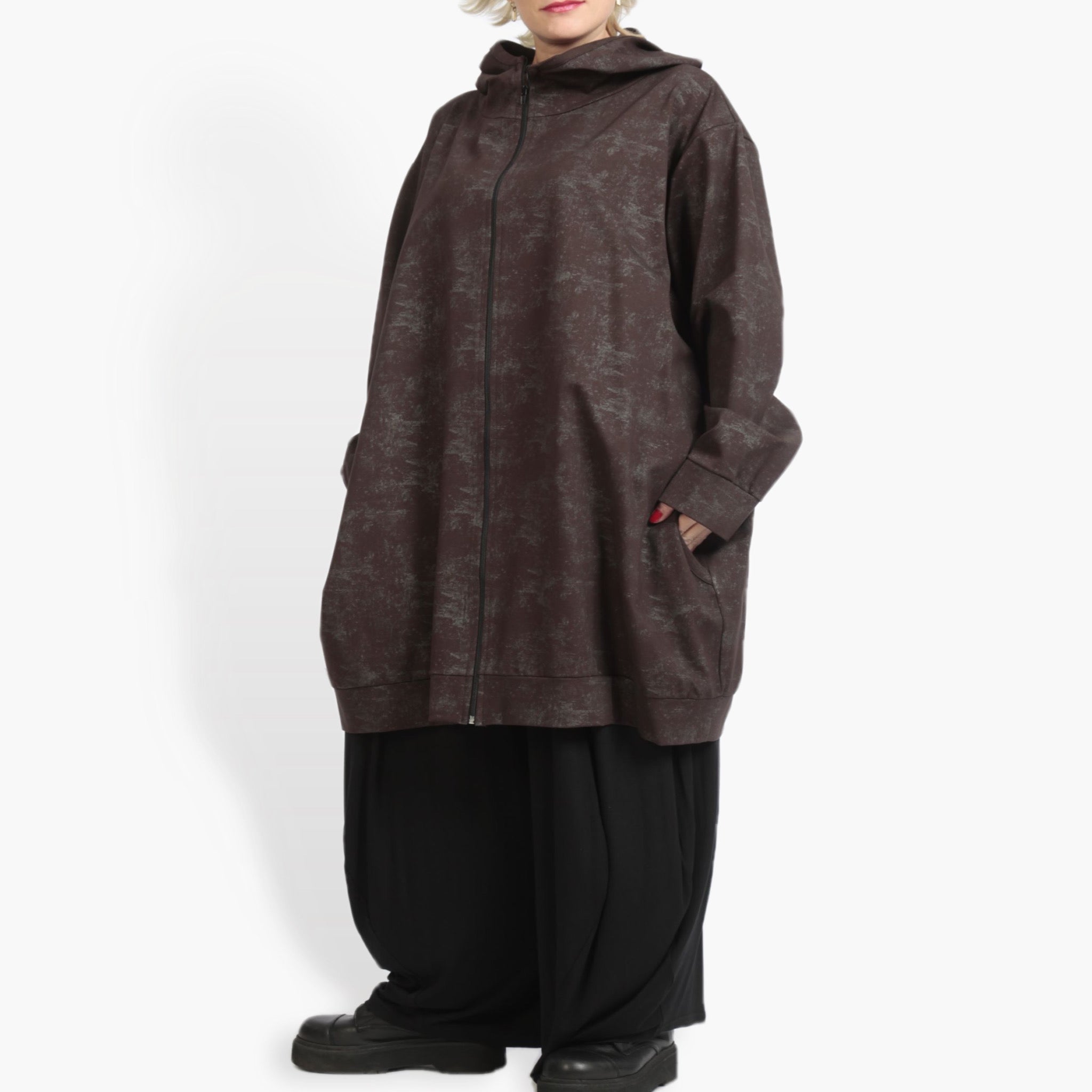  Ballonjacke von AKH Fashion aus Viskose, 0958.06819, Braun, Schick, Modern, Bequem
