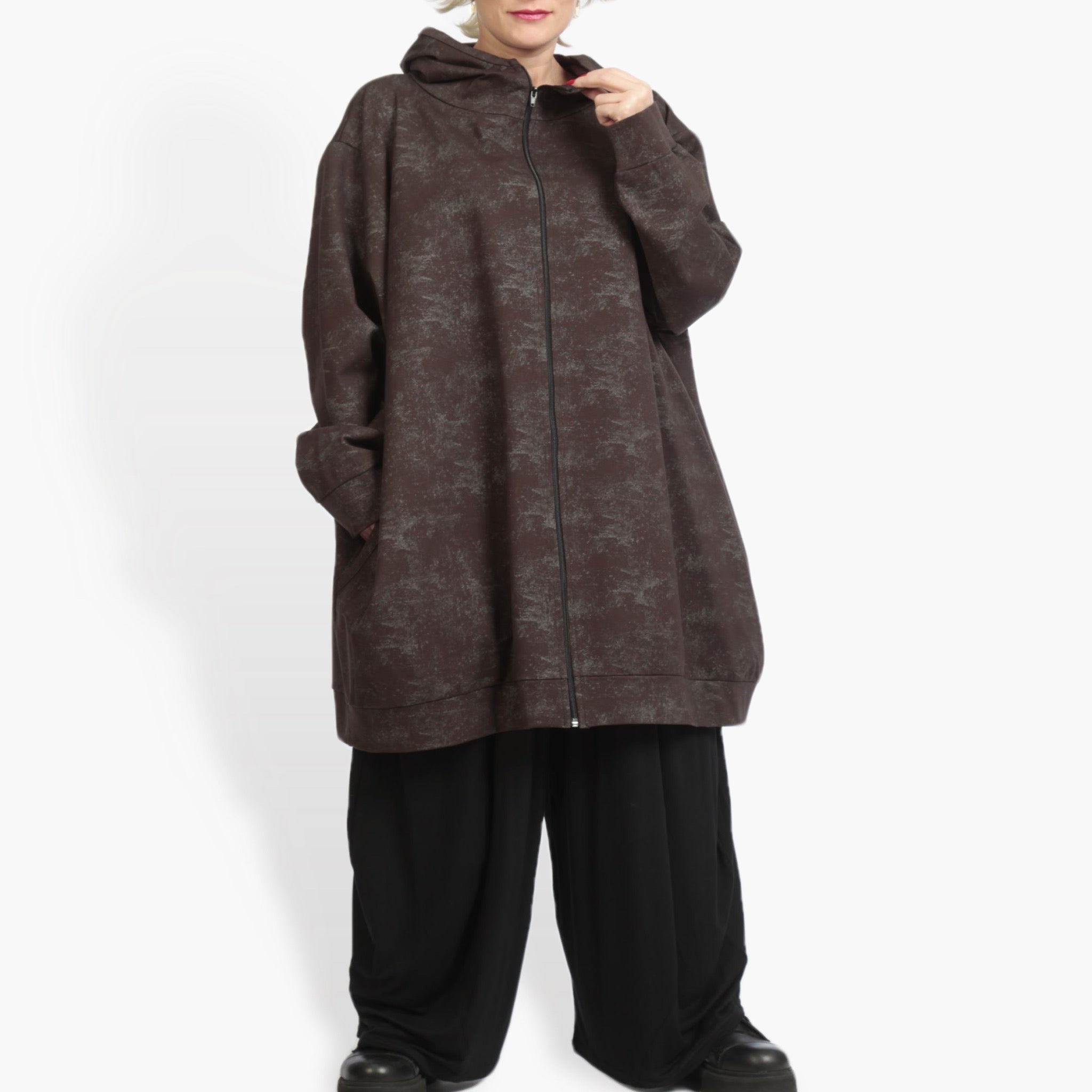  Ballonjacke von AKH Fashion aus Viskose, 0958.06819, Braun, Schick, Modern, Bequem