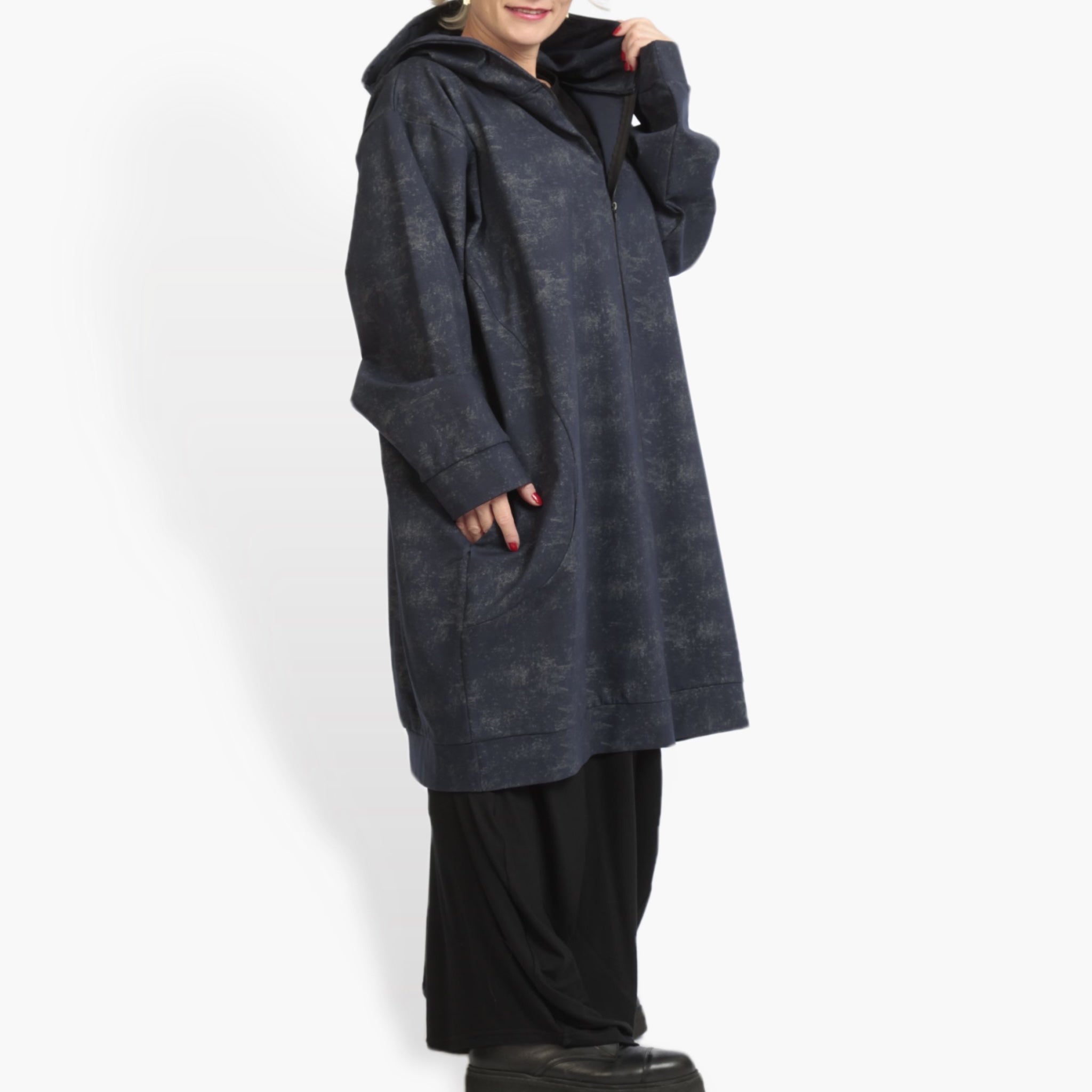 Ballonjacke von AKH Fashion aus Viskose, 0958.06820, Blau, Schick, Modern, Bequem
