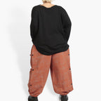 Hose von AKH Fashion aus Materialmix, ausgefallene, zeitlose Lagenlook Mode, Oversize