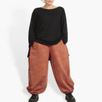 Hose von AKH Fashion aus Materialmix, ausgefallene, zeitlose Lagenlook Mode, Oversize